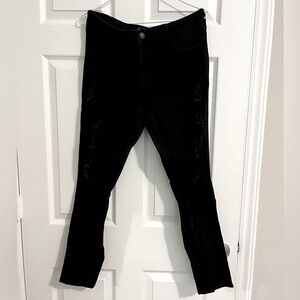 Hollister Super Skinny Jeans, Size 15S, Black, Distressed